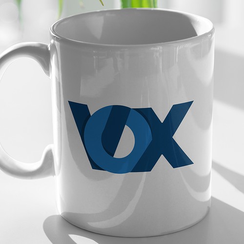 Blue brand with the title 'Label manufacturing company logo'