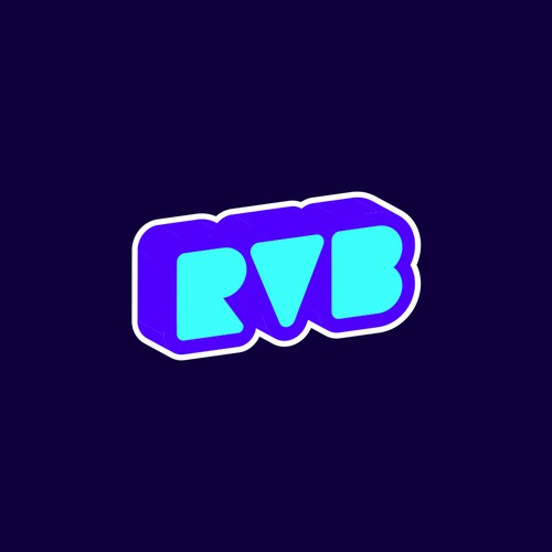 Neon YouTube logo with the title 'RVB Gaming'
