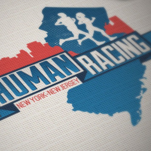 Marathon design with the title 'Team Human Racing'