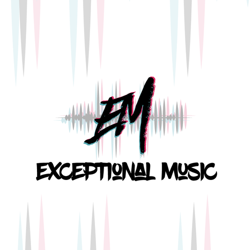 Instrument design with the title 'Logo for a music band'