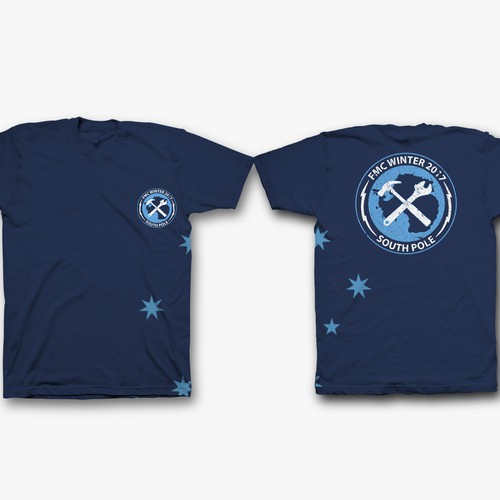 Industrial t-shirt with the title 'FMC south pole t shirt'