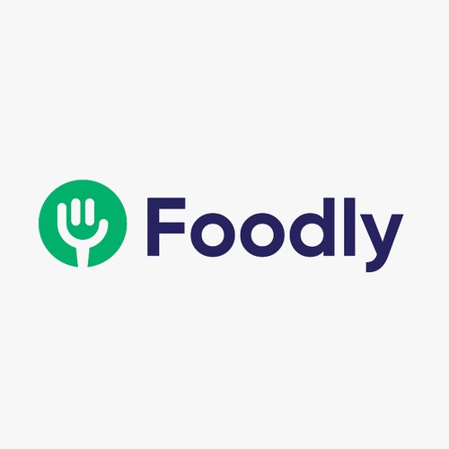 Health design with the title 'Foodly Logo'