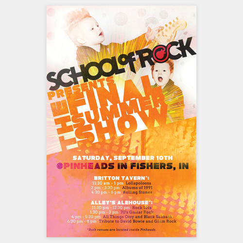 Concert design with the title 'Concert Poster'