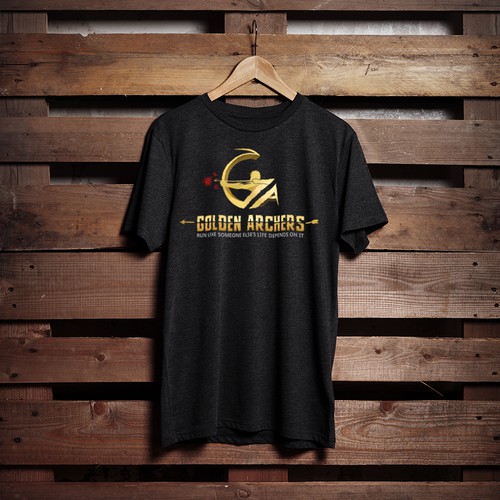 Archer logo with the title 'Golden Archers Logo'