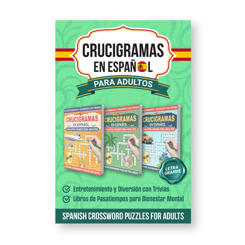 Spanish design with the title '3-in-1 Books Cover'