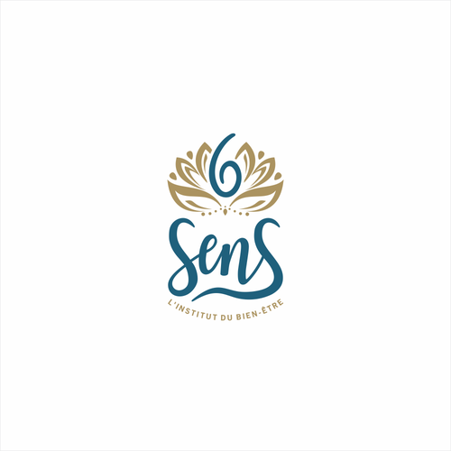 Spa logo with the title 'Attractive logo for 6 sens'