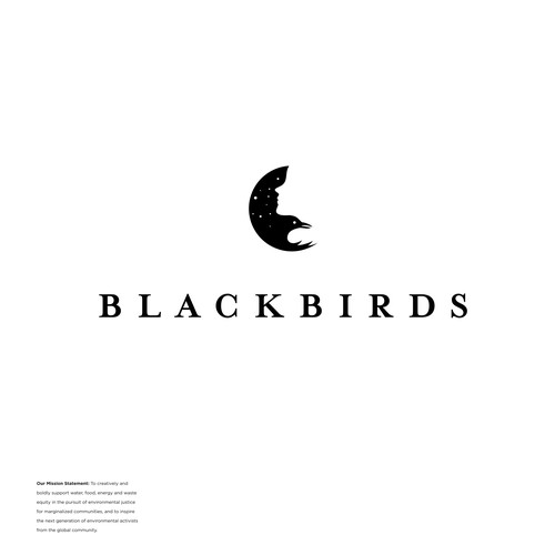 Raven design with the title 'Blackbirds Logo '