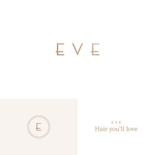 Hair salon design with the title 'Eve Concept'