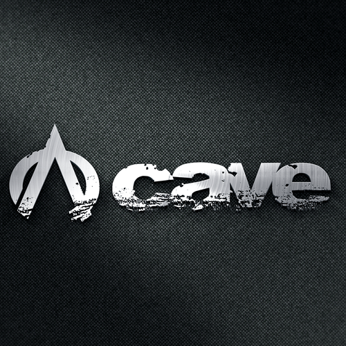 Rock and roll design with the title 'cave'