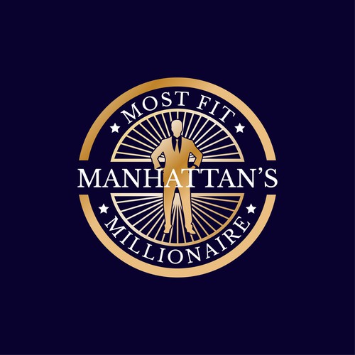 Antenna logo with the title 'comcept logo for Manhattan's Millionaire'