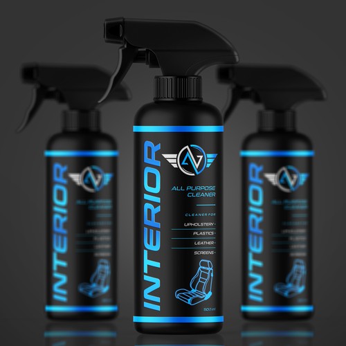 Spray label with the title 'Auto Detailing'