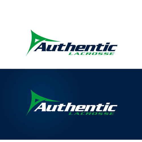 Sporty design with the title 'Logo for Authentic Lacrosse'