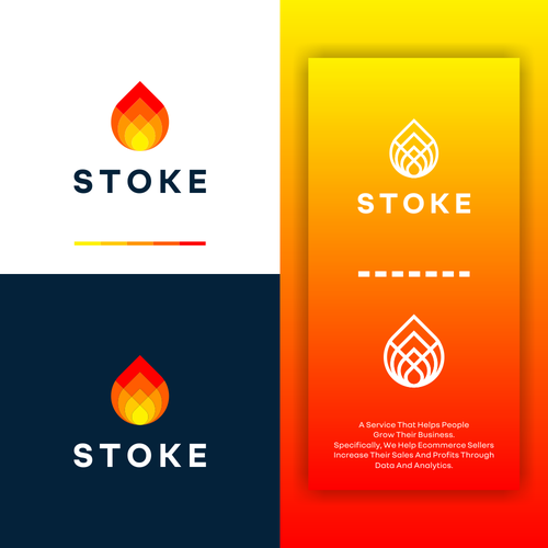 Arrow up logo with the title 'Fire Overlapping '