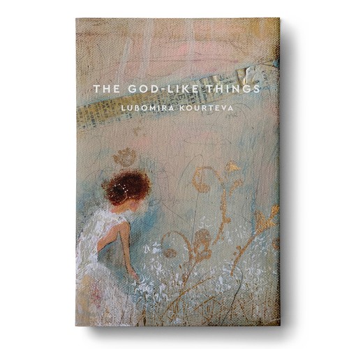 Poetry book cover with the title 'The God-Like Things'