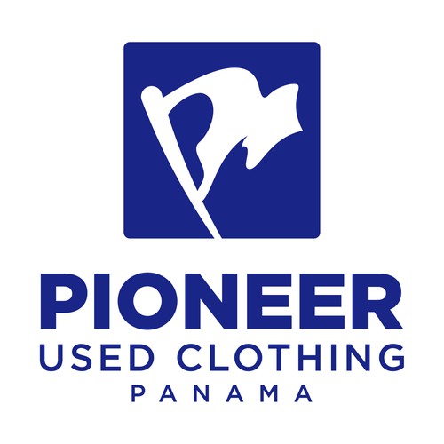 Recycling design with the title 'Logo design for Pioneer used Clothing Panama'