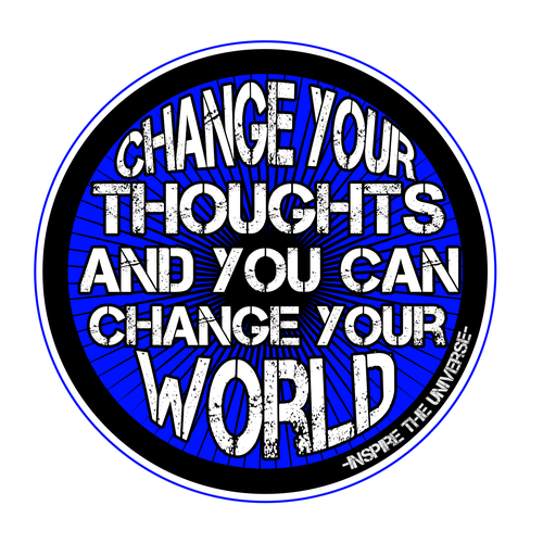 Quote t-shirt with the title 'Motivational quote grunge logo'