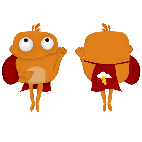 Creature artwork with the title 'IOS/Android Cartoon game character'