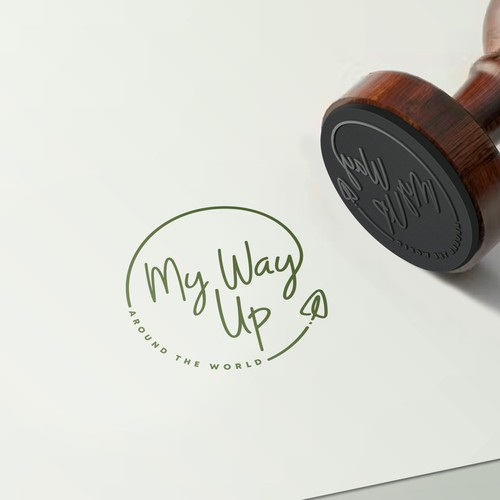 Plane design with the title 'A creative logo that inspires travelers to craft the insights of exploring the world'