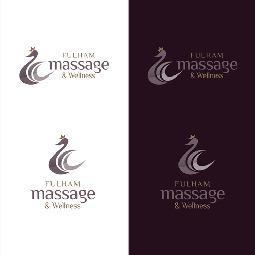 Rich logo with the title 'Luxury Logo for Fulham Massage & Wellness.'