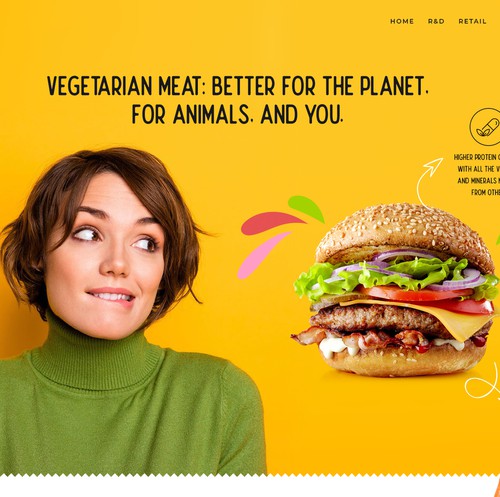 Food website with the title 'The Very Good Food'