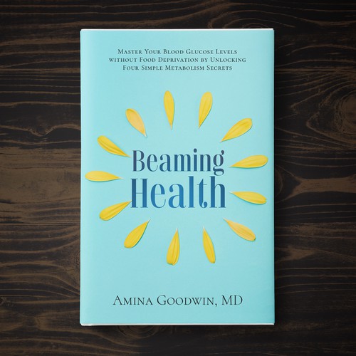 Flower book cover with the title 'Beaming Health'