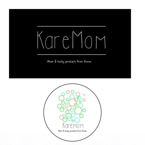 Shampoo logo with the title 'KareMom'