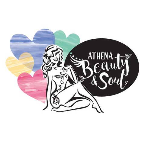 Pretty design with the title 'athena beauty & soul'