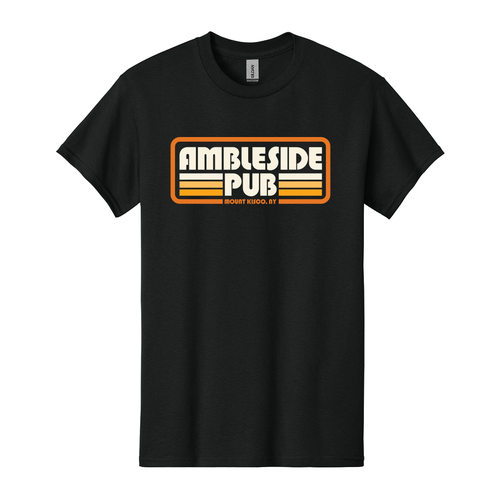 Bar t-shirt with the title 'A retro typography tshirt design'