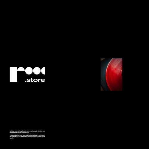 Vinyl design with the title 'Online vinyl store.'