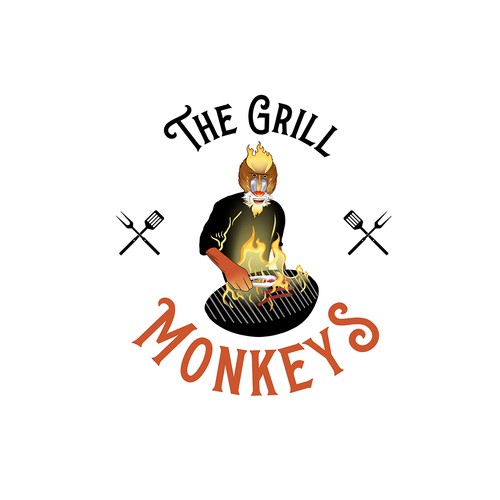 Digital art logo with the title 'Mascot and logo contest entry.'