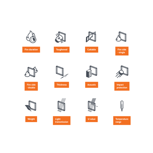 Time design with the title 'Icons set'