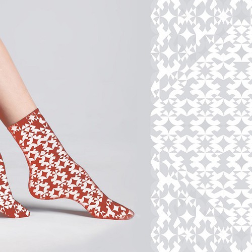 Sock design with the title 'Socks design'