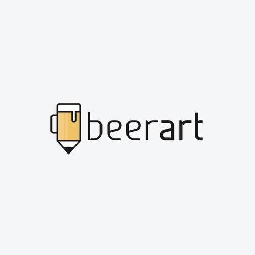 Amazing logo with the title 'Beer Art'