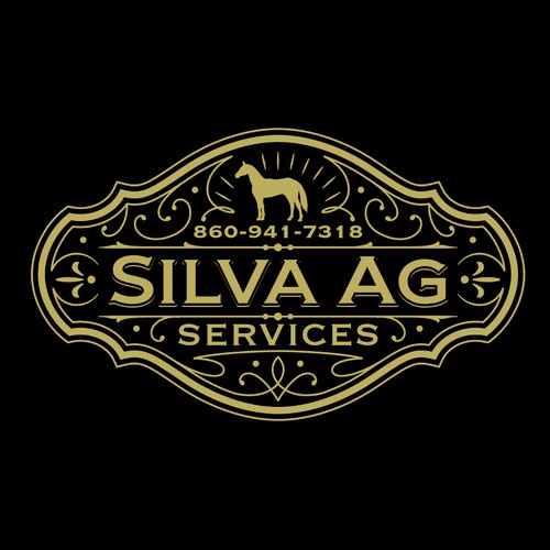 Horse stable logo with the title 'Silva AG Services logo'