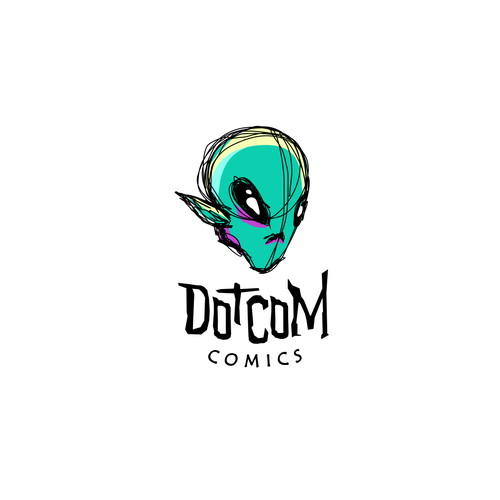 Brand logo with the title 'DotCom Comics'