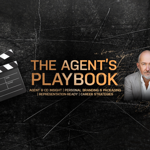 Design with the title 'The Agent's Playbook Youtube Banner'