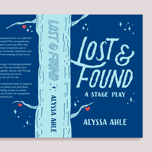 Heart book cover with the title 'Magical Realism Book Cover Concept'