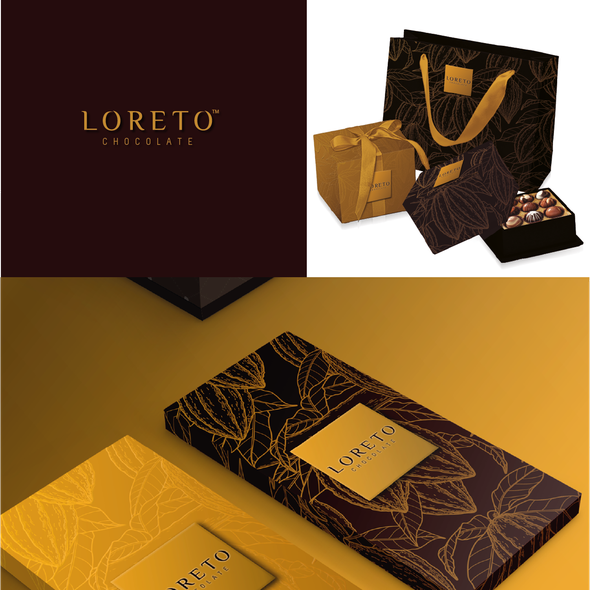 Chocolate brand with the title 'Loreto Chocolates'