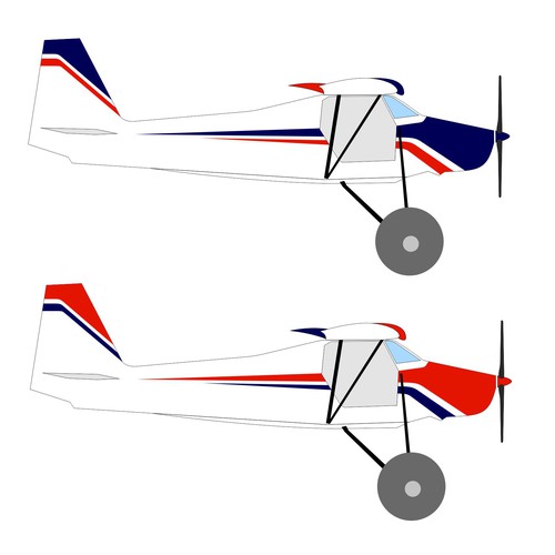 Scheme design with the title 'Airplane paint scheme'