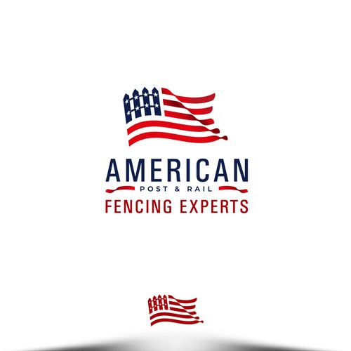 Fencing design with the title 'American Post & Rail'