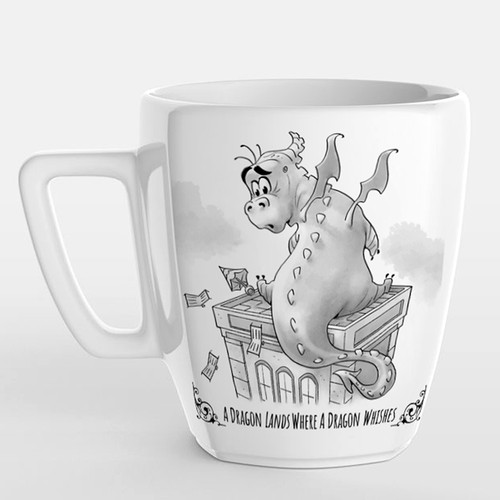 Dragon artwork with the title 'CARTOON DRAGON'