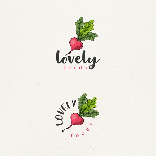 Natural brand with the title 'Lovely food'