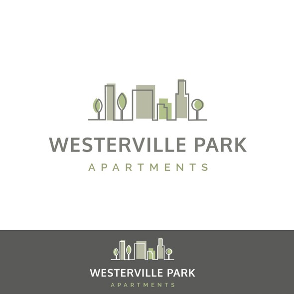 Apartment logo with the title 'Apartment Community Logo'