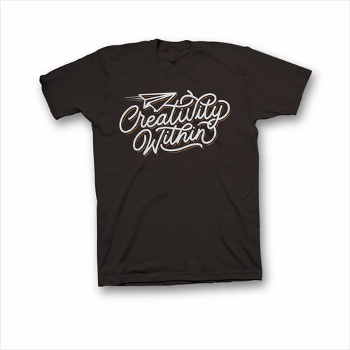 Creative t-shirt with the title 'Creativity Within'