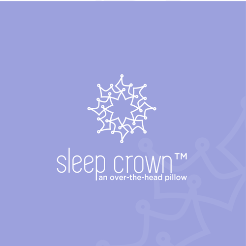 Crown design with the title 'Logo for a new product - pillow'