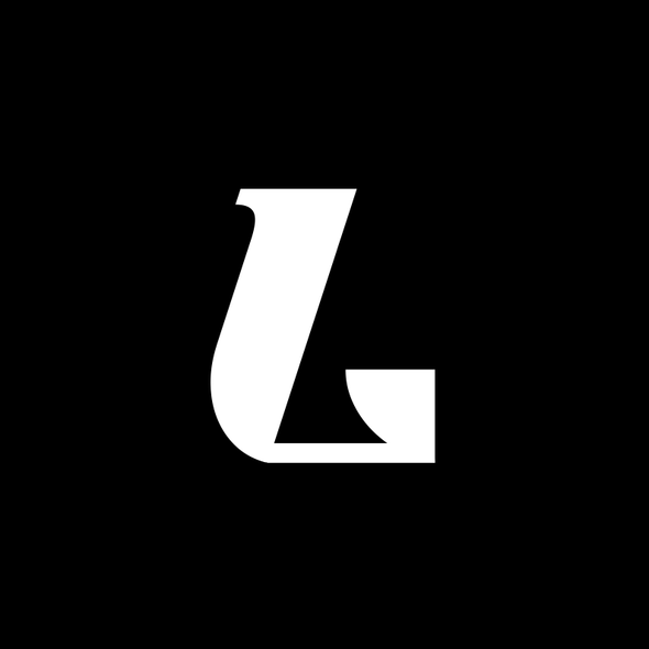 L design with the title 'luxury letter L'