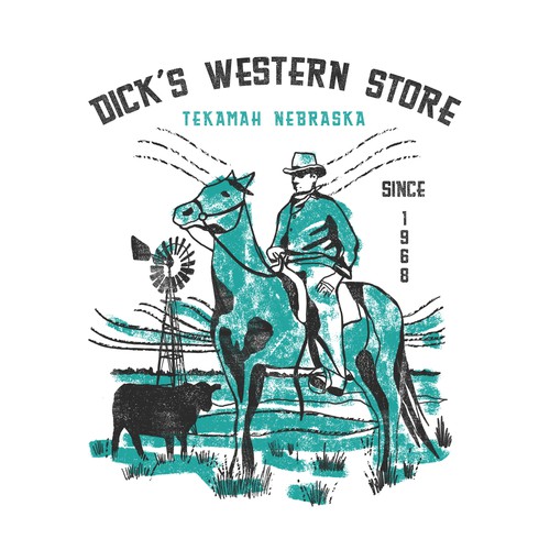 Country design with the title 'WESTERN'