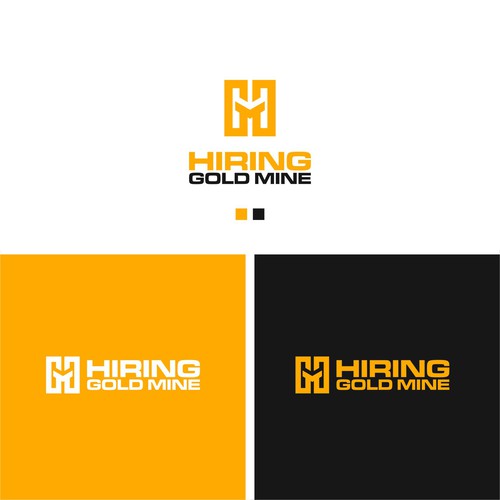 H logo with the title 'Hiring gold mine'