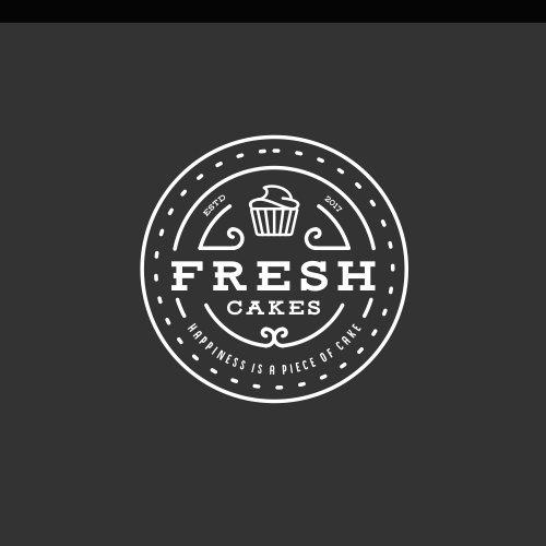 Cupcake design with the title 'FreshCake'