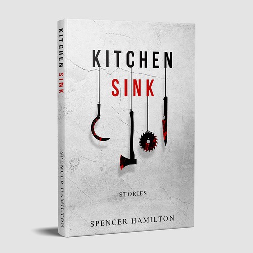 Black and white book cover with the title 'Kitchen sink'